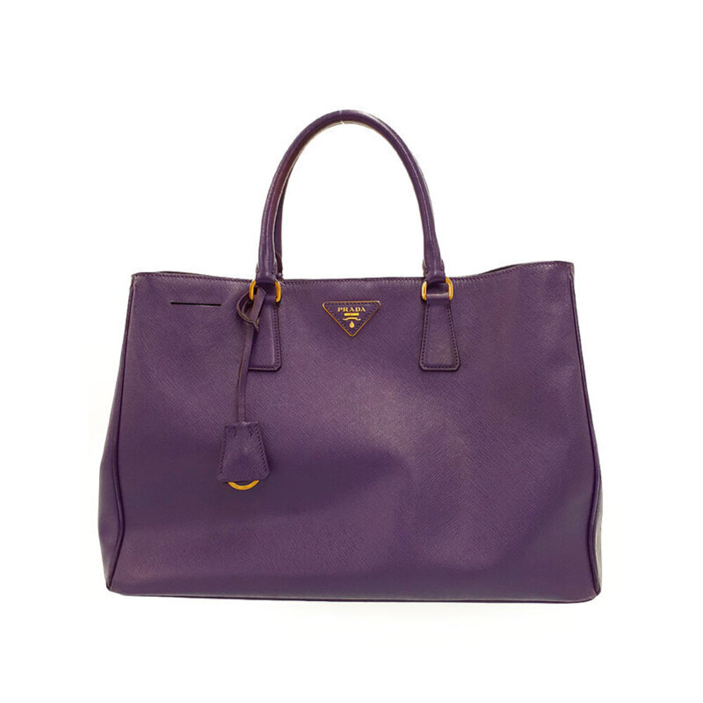 Prada Saffiano Lux Leather 2way Tote purple